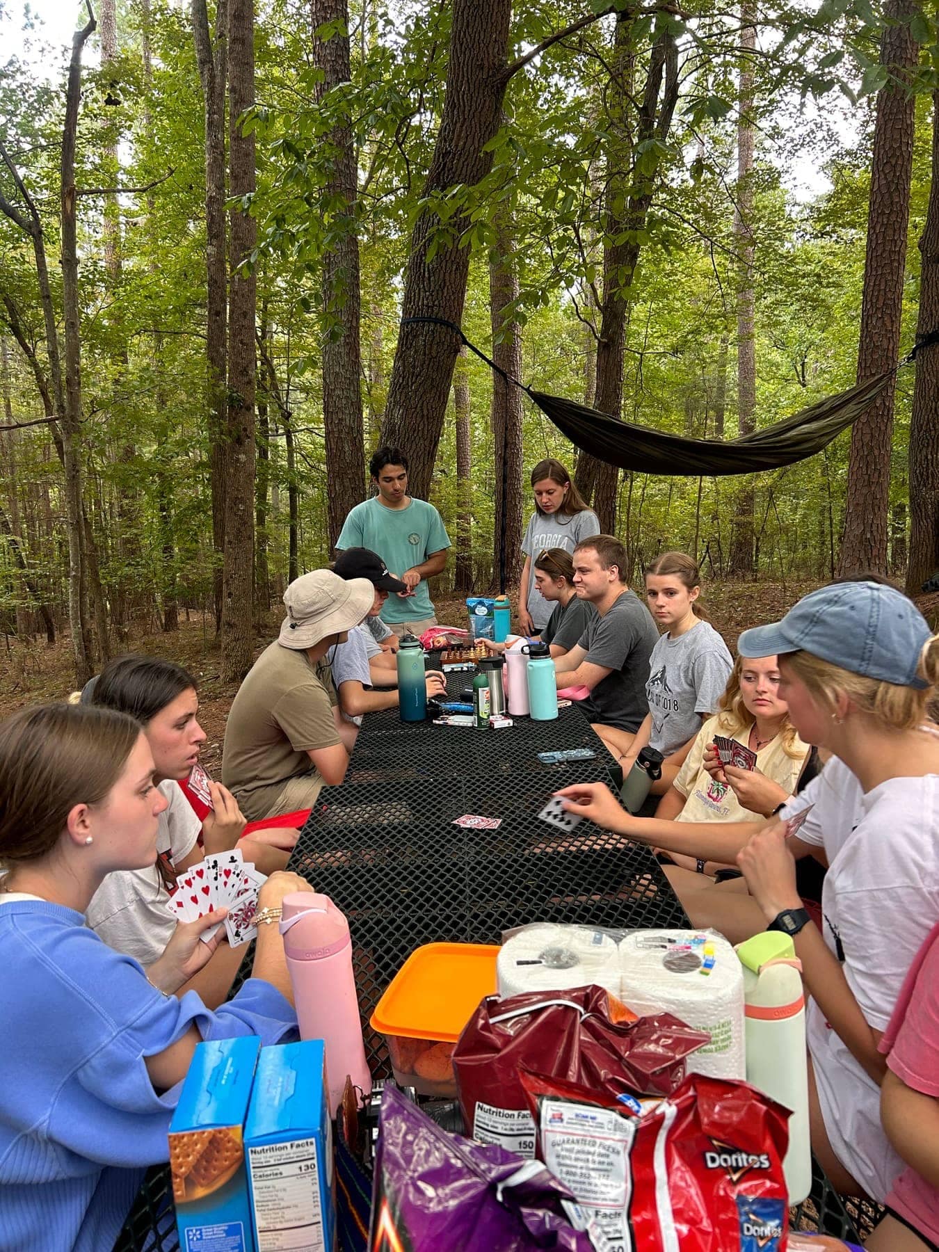 RUF at UGA students together at August Camping Trip