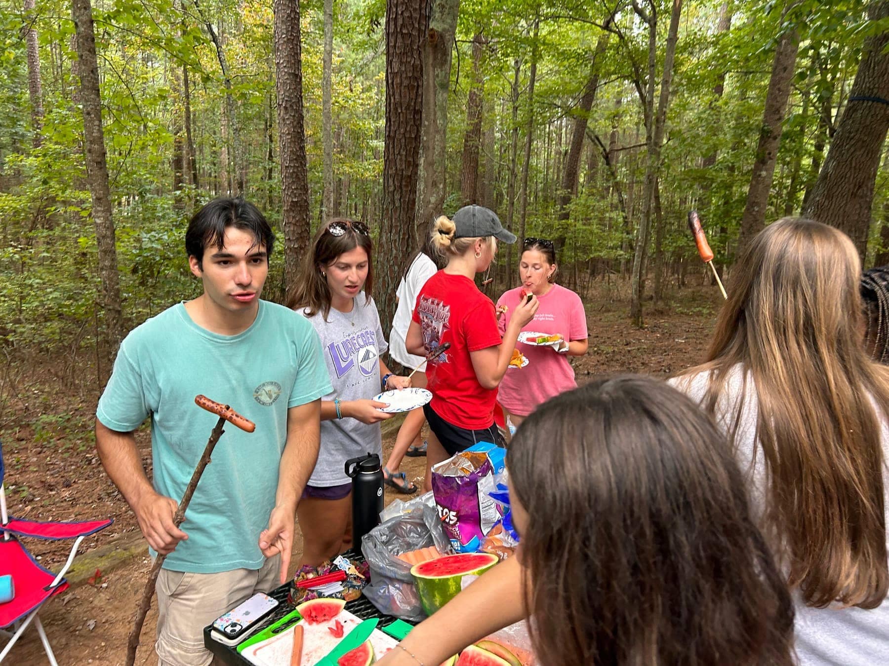RUF at UGA students together at August Camping Trip