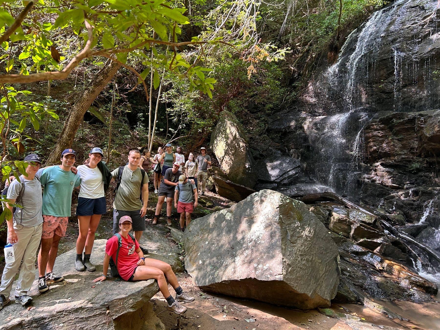 RUF at UGA students together at August Camping Trip