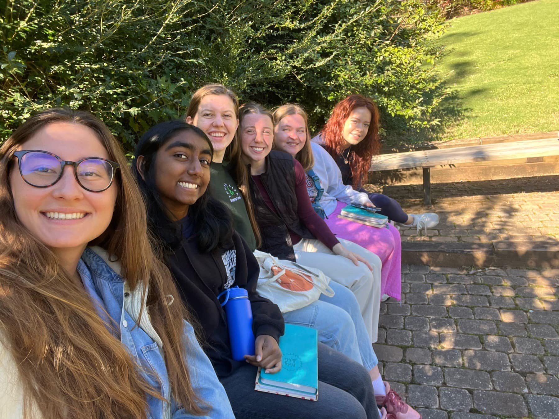 Students sharing a lighthearted moment at Fall Conference
